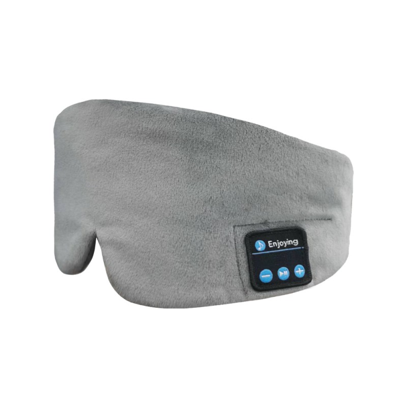 Mặt nạ mắt ngủ Silk Bluetooth Tai nghe ngủ màu xám